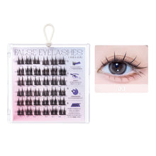 Load image into Gallery viewer, C Curl Glue-free Manga Lashes Reusable Natural Segmented Eyelashes Single Cluster No Need Glue Cat Elf False Eyelashes Down Eyelashes
