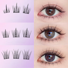 Load image into Gallery viewer, C Curl Glue-free Manga Lashes Reusable Natural Segmented Eyelashes Single Cluster No Need Glue Cat Elf False Eyelashes Down Eyelashes