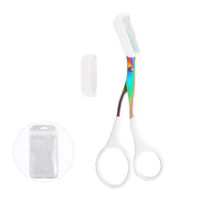 Load image into Gallery viewer, Eyebrow Trimmer Scissor Beauty Products for Women Eyebrow Scissors with Comb Stainless Steel Makeup Tools Beauty Scissors