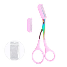 Load image into Gallery viewer, Eyebrow Trimmer Scissor Beauty Products for Women Eyebrow Scissors with Comb Stainless Steel Makeup Tools Beauty Scissors