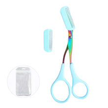 Load image into Gallery viewer, Eyebrow Trimmer Scissor Beauty Products for Women Eyebrow Scissors with Comb Stainless Steel Makeup Tools Beauty Scissors