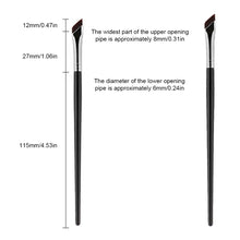 Load image into Gallery viewer, 2Pcs Upgrade Blade Eyeliner Brush Ultra Thin Fine Angle Flat Eyebrow Brush Under The Eyes Place Precise Detail Brush