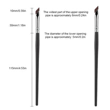 Load image into Gallery viewer, 2Pcs Upgrade Blade Eyeliner Brush Ultra Thin Fine Angle Flat Eyebrow Brush Under The Eyes Place Precise Detail Brush