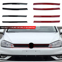 Load image into Gallery viewer, 2Pcs Car Grille Decorative Up Grille Strips Car Stickers Auto Accessories for VW Golf 7 7.5 Rline Logo Cover