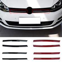 Load image into Gallery viewer, 2Pcs Car Grille Decorative Up Grille Strips Car Stickers Auto Accessories for VW Golf 7 7.5 Rline Logo Cover