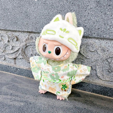 Load image into Gallery viewer, Miniature Kimono Skirt Set for 17cm Labubu Dolls Cute DIY Doll Clothes Fashion Accessories Lovely Outfit Gifts for Girls Friends