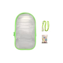 Load image into Gallery viewer, For 17cm Labubu V2 V3 15cm Cotton Doll Outfit Crossbody Pain Bag PVC Storage Bag Dolls Display Bag