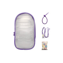 Load image into Gallery viewer, For 17cm Labubu V2 V3 15cm Cotton Doll Outfit Crossbody Pain Bag PVC Storage Bag Dolls Display Bag