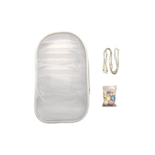 Load image into Gallery viewer, For 17cm Labubu V2 V3 15cm Cotton Doll Outfit Crossbody Pain Bag PVC Storage Bag Dolls Display Bag