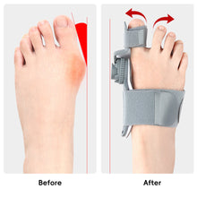 Load image into Gallery viewer, 1pc Breathable Hallux Valgus Splint Orthopedic Toe Alignment Bunion Corrector Anti-slip Heel Strap for Left & Right Toe Separator