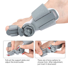 Load image into Gallery viewer, 1pc Breathable Hallux Valgus Splint Orthopedic Toe Alignment Bunion Corrector Anti-slip Heel Strap for Left & Right Toe Separator