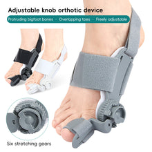 Load image into Gallery viewer, 1pc Breathable Hallux Valgus Splint Orthopedic Toe Alignment Bunion Corrector Anti-slip Heel Strap for Left & Right Toe Separator