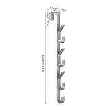 Load image into Gallery viewer, 1PC Over Door Hooks Multifunctional Door Rear Hook Clothes Hanger Space Saving Vertical Design Storage Hook