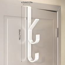 Load image into Gallery viewer, 1PC Over Door Hooks Multifunctional Door Rear Hook Clothes Hanger Space Saving Vertical Design Storage Hook
