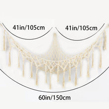 Load image into Gallery viewer, Handmade Toy Hammock Handwoven Cotton Toy Storage Net Artisan Made Wall Hanging Organizer for Kids Playroom Home