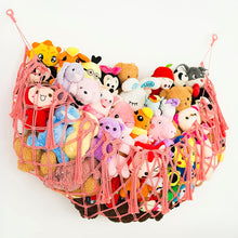 Load image into Gallery viewer, Large Capacity Handwoven Cotton Toy Storage Net Wall Hanging Organizer Boho Plush Toy Organizer Kids Room Decor
