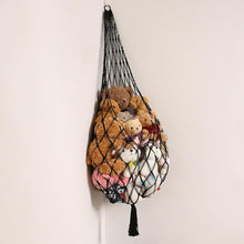 Load image into Gallery viewer, Stuffed Animals Storage Hammock Large Handmade Toy Organizer Artisan Made Net Wall Mounted Storage Bag Plush Toy Organizer