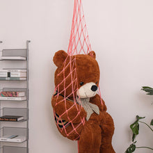Load image into Gallery viewer, Stuffed Animals Storage Hammock Large Handmade Toy Organizer Artisan Made Net Wall Mounted Storage Bag Plush Toy Organizer