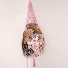 Load image into Gallery viewer, Stuffed Animals Storage Hammock Large Handmade Toy Organizer Artisan Made Net Wall Mounted Storage Bag Plush Toy Organizer