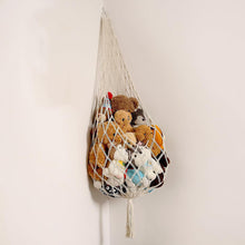 Load image into Gallery viewer, Stuffed Animals Storage Hammock Large Handmade Toy Organizer Artisan Made Net Wall Mounted Storage Bag Plush Toy Organizer