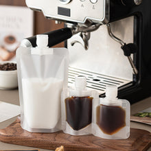 Load image into Gallery viewer, 50ml/80ml/100ml Matte Refill Pouch Travel-Size Leak-Proof Flip Cap Spout Accessible Food For Coffee Travel Toiletries DIY Cosmetics
