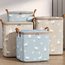 Load image into Gallery viewer, Collapsible Clothing Storage Bag Large Capacity Portable Bedroom Organizer Foldable Dust-proof Quilt Zipper Bag Seasonal Moving Storage