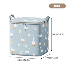 Load image into Gallery viewer, Collapsible Clothing Storage Bag Large Capacity Portable Bedroom Organizer Foldable Dust-proof Quilt Zipper Bag Seasonal Moving Storage