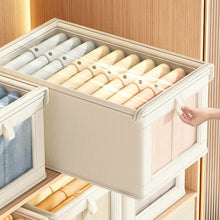 Load image into Gallery viewer, Foldable Clothing Storage Bag Organizer Qxford Storage Bin with Lid Seasonal Clothes Rotation Storage Moving House Packing Wardrobe Storage