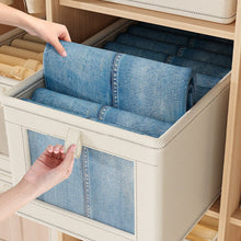Load image into Gallery viewer, Foldable Clothing Storage Bag Organizer Qxford Storage Bin with Lid Seasonal Clothes Rotation Storage Moving House Packing Wardrobe Storage