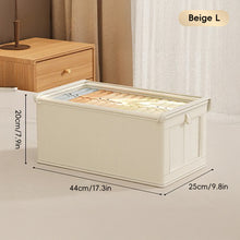 Load image into Gallery viewer, Foldable Clothing Storage Bag Organizer Qxford Storage Bin with Lid Seasonal Clothes Rotation Storage Moving House Packing Wardrobe Storage