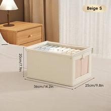 Load image into Gallery viewer, Foldable Clothing Storage Bag Organizer Qxford Storage Bin with Lid Seasonal Clothes Rotation Storage Moving House Packing Wardrobe Storage