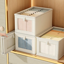 Load image into Gallery viewer, Foldable Clothing Storage Bag Organizer Qxford Storage Bin with Lid Seasonal Clothes Rotation Storage Moving House Packing Wardrobe Storage