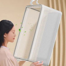 Load image into Gallery viewer, Foldable Clothing Storage Bag Organizer Storage Bin with Lid Seasonal Clothes Rotation Storage Moving House Packing Wardrobe Storage