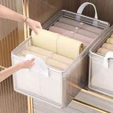 Load image into Gallery viewer, Foldable Clothing Storage Bag Organizer Storage Bin with Lid Seasonal Clothes Rotation Storage Moving House Packing Wardrobe Storage