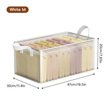 Load image into Gallery viewer, Foldable Clothing Storage Bag Organizer Storage Bin with Lid Seasonal Clothes Rotation Storage Moving House Packing Wardrobe Storage