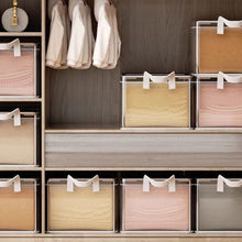 Load image into Gallery viewer, Foldable Clothing Storage Bag Organizer Storage Bin with Lid Seasonal Clothes Rotation Storage Moving House Packing Wardrobe Storage