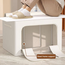 Load image into Gallery viewer, Large Capacity Clothing Organizer Foldable Visible Oxford Fabric Seasonal Clothes Wardrobe Rotation House Packing Storage
