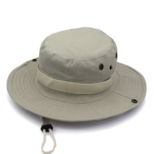 Load image into Gallery viewer, Camouflage Boonie Hat with Adjustable Brim Men Tactical Bucket Sun Caps Suitable For Outdoor Adventure Mountaineering Fishing
