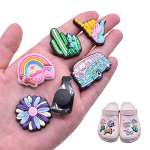 Load image into Gallery viewer, 19Pcs Summer Vacation Style Shoe Charms DIY Accessories PVC Detachable Buckle Garden Shoes Accessories Festival Gift