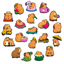 Load image into Gallery viewer, 20Pcs Capybara Series Shoe Charms DIY Accessories PVC Detachable Buckle Garden Shoes Accessories Festival Gift