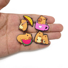 Load image into Gallery viewer, 20Pcs Capybara Series Shoe Charms DIY Accessories PVC Detachable Buckle Garden Shoes Accessories Festival Gift
