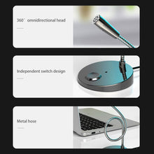Load image into Gallery viewer, Microphone Studio Speech Speakers USB/3.5mm Jack Plug Wired Microphones For PC Computer Laptop Notebook Loud Speaker