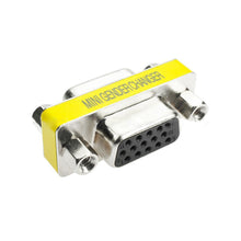 Load image into Gallery viewer, MINI DB15 15Pin Female/Female/Male Gender Changer VGA Plug connector Adapter D-Sub RS232 Serial Plug Connector
