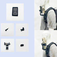 Load image into Gallery viewer, 360 Rotation Bag Backpack Shoulder Strap Mount Holder for GoPro Hero 13 12 11 10 9 DJI Action 5 Pro 4 Insta360 X4 X3 Holders
