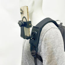 Load image into Gallery viewer, 360 Rotation Bag Backpack Shoulder Strap Mount Holder for GoPro Hero 13 12 11 10 9 DJI Action 5 Pro 4 Insta360 X4 X3 Holders