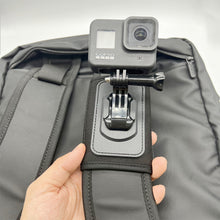 Load image into Gallery viewer, 360 Rotation Bag Backpack Shoulder Strap Mount Holder for GoPro Hero 13 12 11 10 9 DJI Action 5 Pro 4 Insta360 X4 X3 Holders