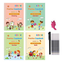 Load image into Gallery viewer, Reusable Copybook Drawing Books for Children Montessori Pen Control Training Writing Sticker Learning Educational Tool Kids Gift