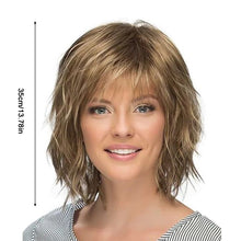 Load image into Gallery viewer, Gradient Wig Women Natural Lightweight Breathable Cool White Hair Head Invisible Seamless Fluffy Simulated Wig