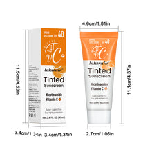 Load image into Gallery viewer, 40ml SPF40 Vitamin C Sunscreen Foundation Vitamin E Moisturizing Whitening Even Skin Tone Delays Aging and Reduces Skin Fine Lines