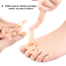 Load image into Gallery viewer, 1 pair Three Hole Flip Flops Toe Splitters Slippers Sandals Foot Pads Thickened Footrest Shock-absorbing Massage Separator